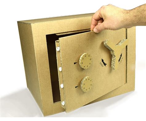 diy metal safe box|cardboard safe.